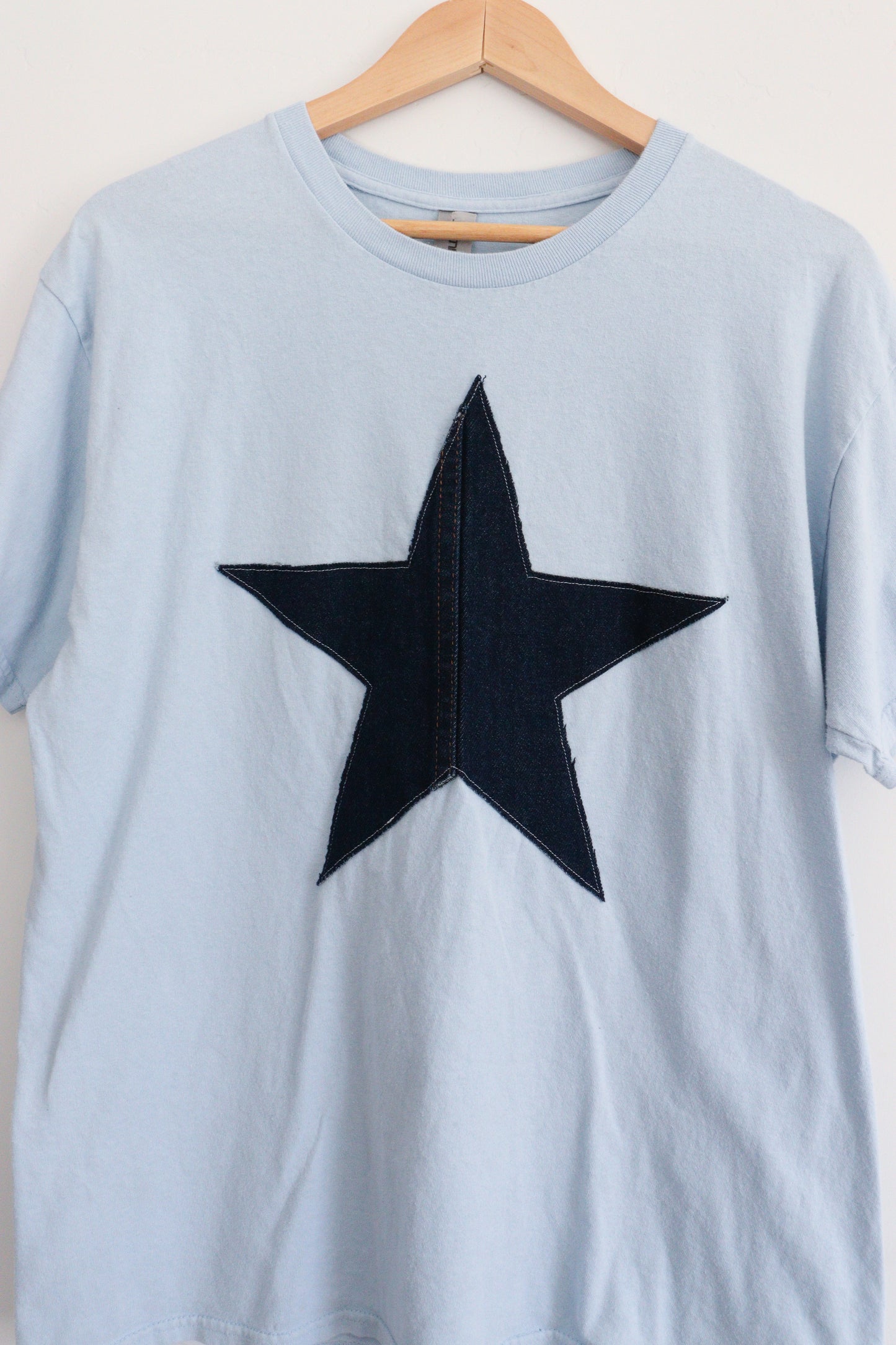 Denim star tee LARGE