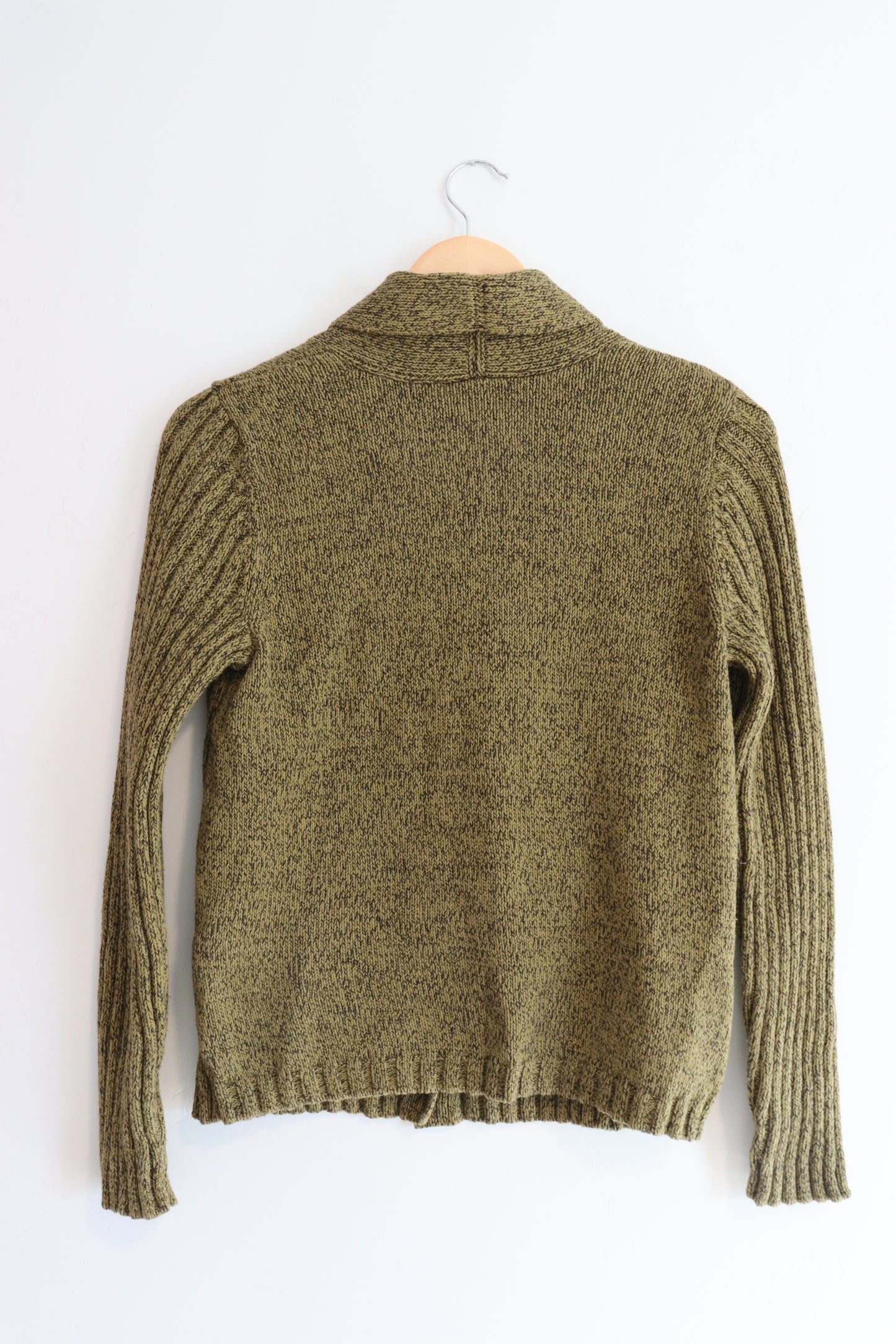 Green fitted cardigan SMALL