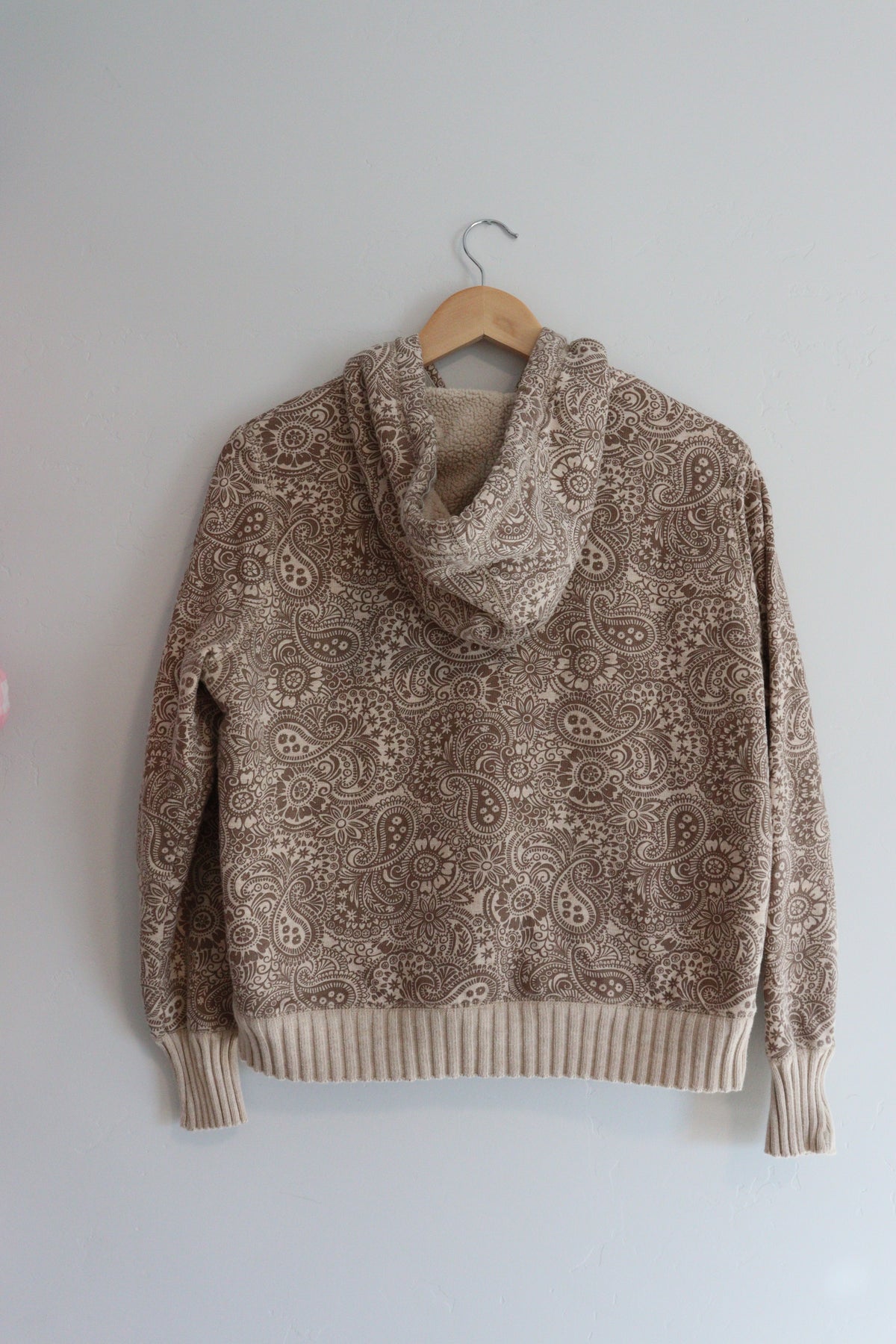 Brown and tan zip up MEDIUM
