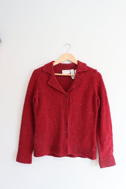 Red cardigan SMALL