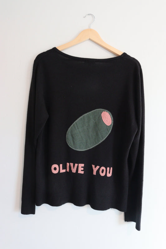 Olive you cardigan 1XL