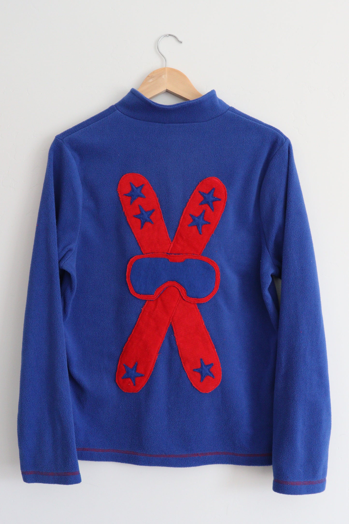 Fleece jacket with skis MEDIUM