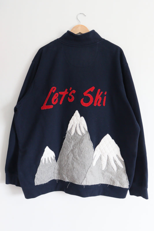 Quarter zip lets ski mountain 3XL