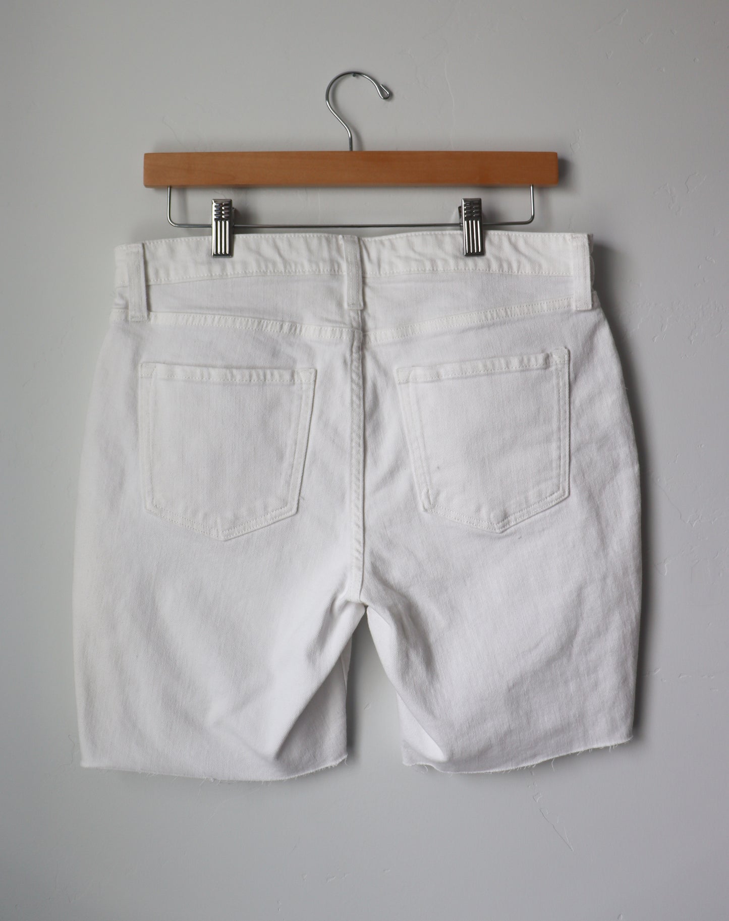 White double denim shorts SIZE 10/30