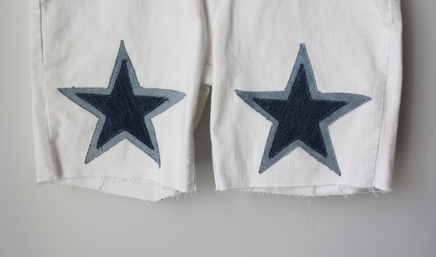White double denim shorts SIZE 10/30