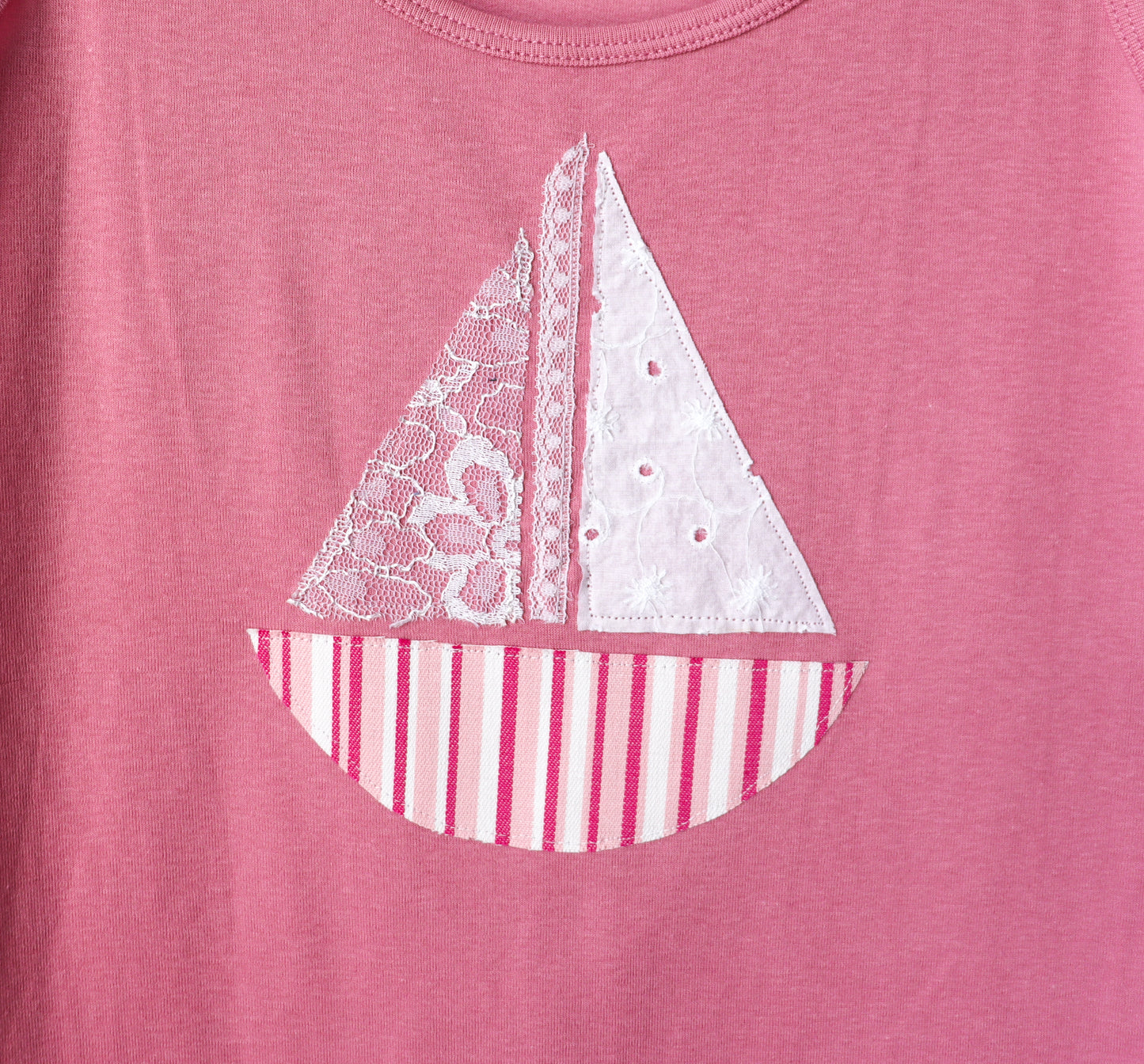 Pink sailboat tank MEDIUM