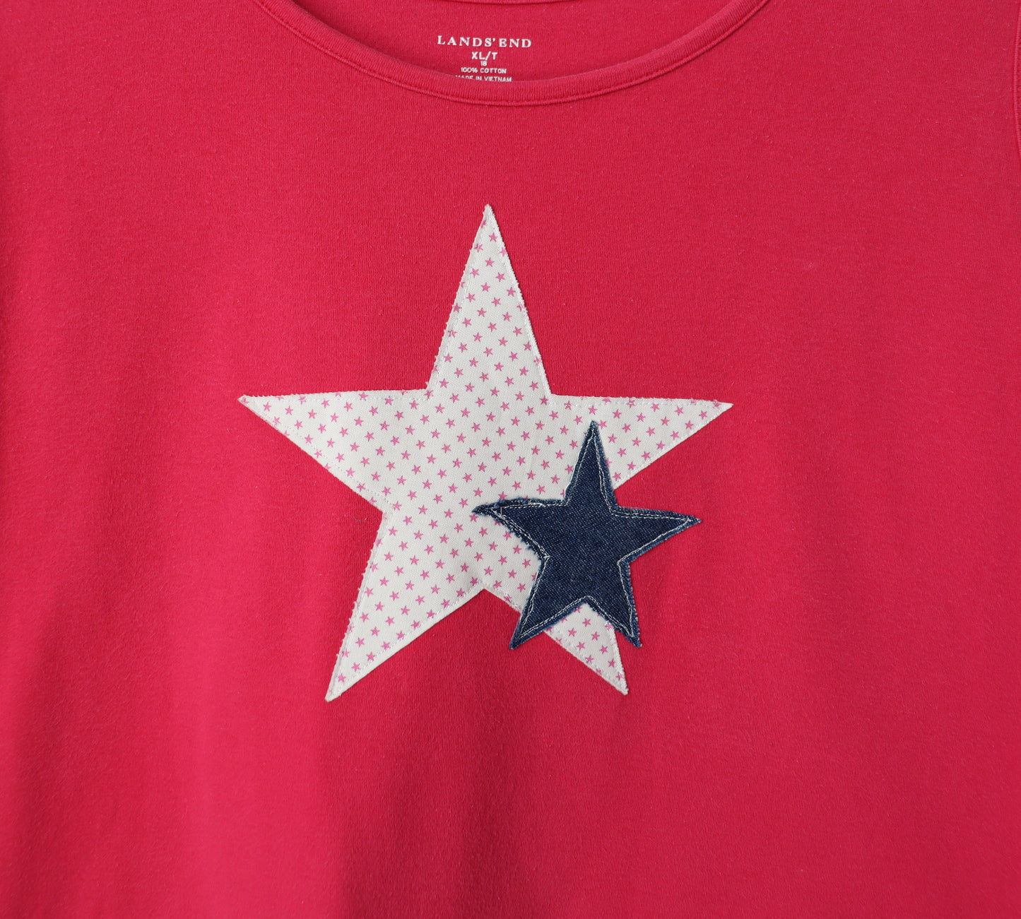 Hot pink double star tank XL