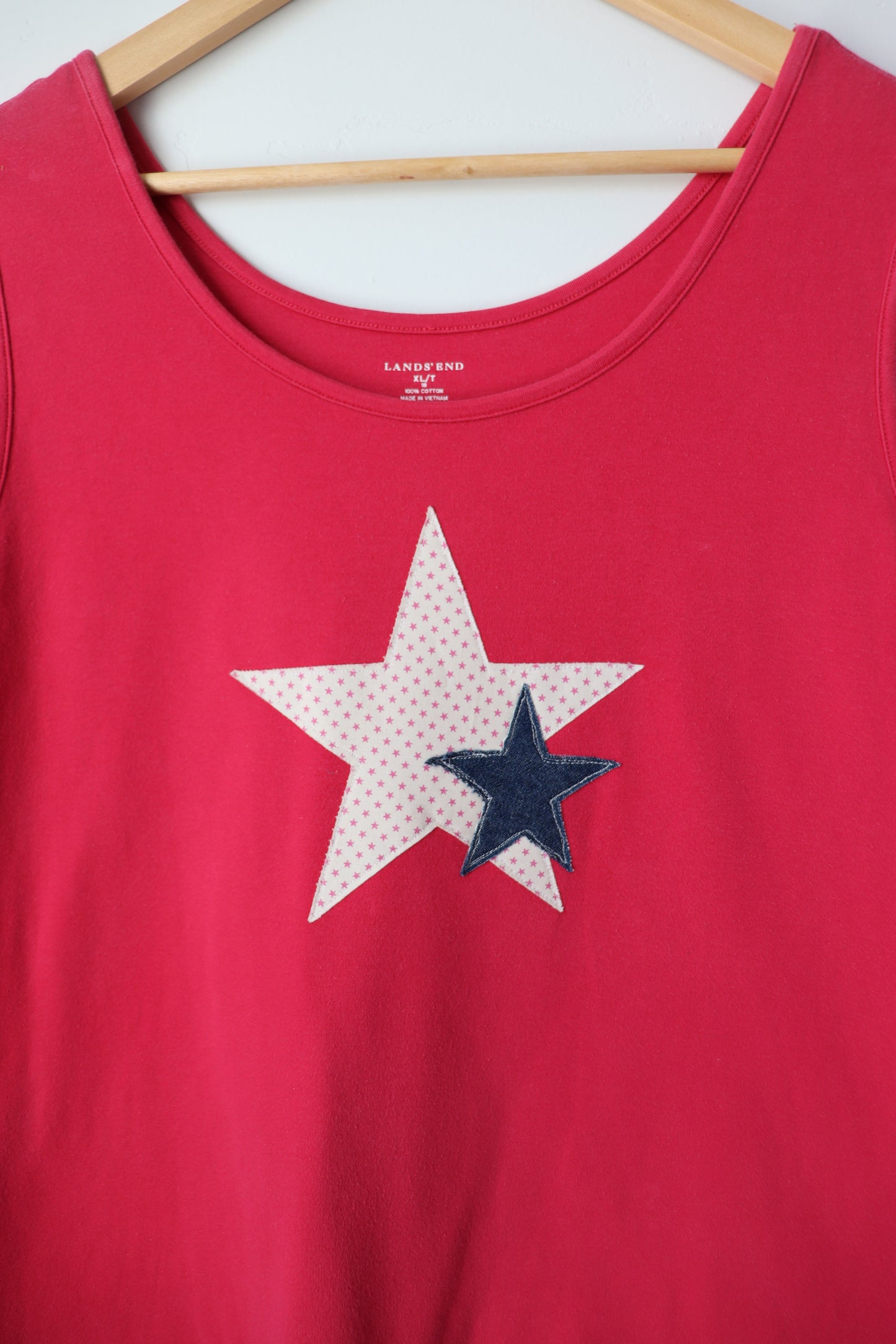 Hot pink double star tank XL